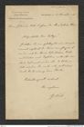 Nachlass Franz Steindachner, Brief von G. Koch an Franz Steindachner (31.11.1887), Inv.Nr. 271.02, Seite 1